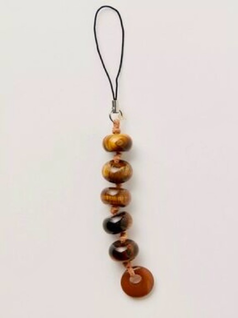 New🌟Brown Tiger Eye Bead Charm Strap - Phone Charm